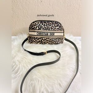 Dior Leopard Print Crossbody Bag